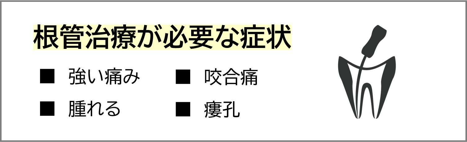 根管治療を行うケースとは