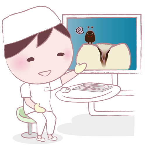 歯が黒い（虫歯）