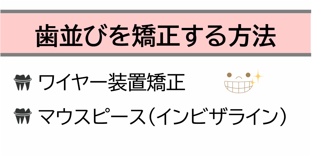 歯並びを矯正する方法とメリット・デメリット