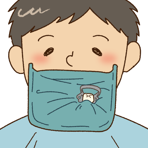 根管治療（歯内療法）で使用するゴムシート（ラバーダム）