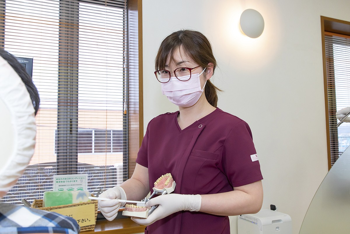 担当の歯科衛生士が充実したサポートを行います