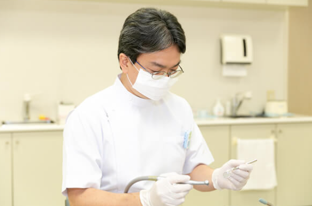 むし歯治療の様子