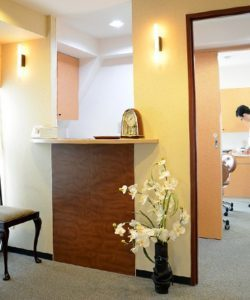 ①受付②カウンセリングルーム③診療室