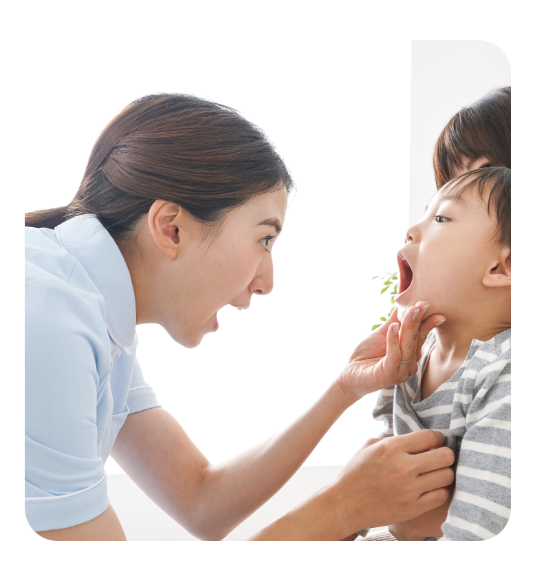 お子様の気持ちに寄り添いながら進めていきます