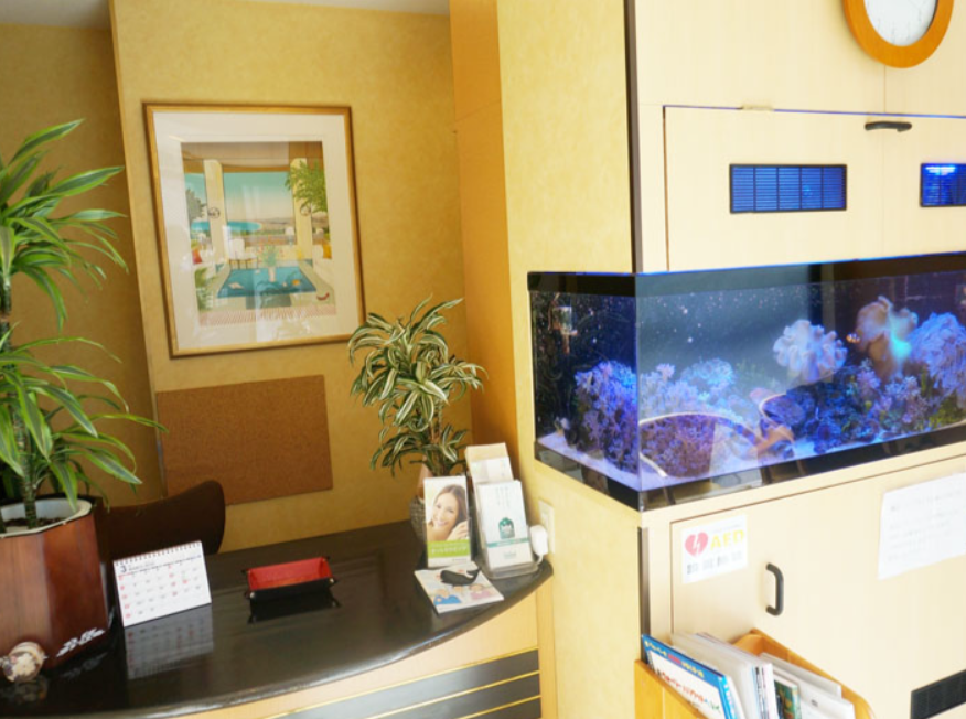 ①外観②受付③診療室