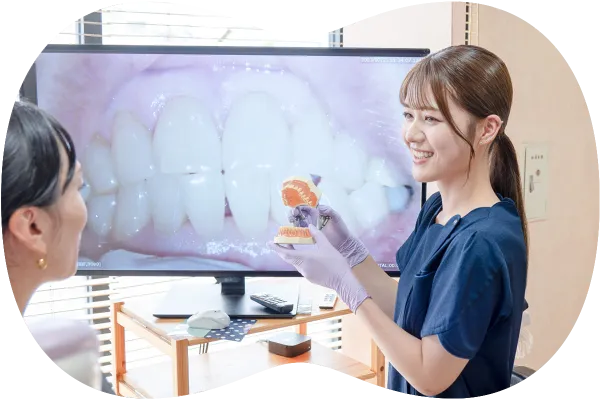 ブラッシング指導の様子