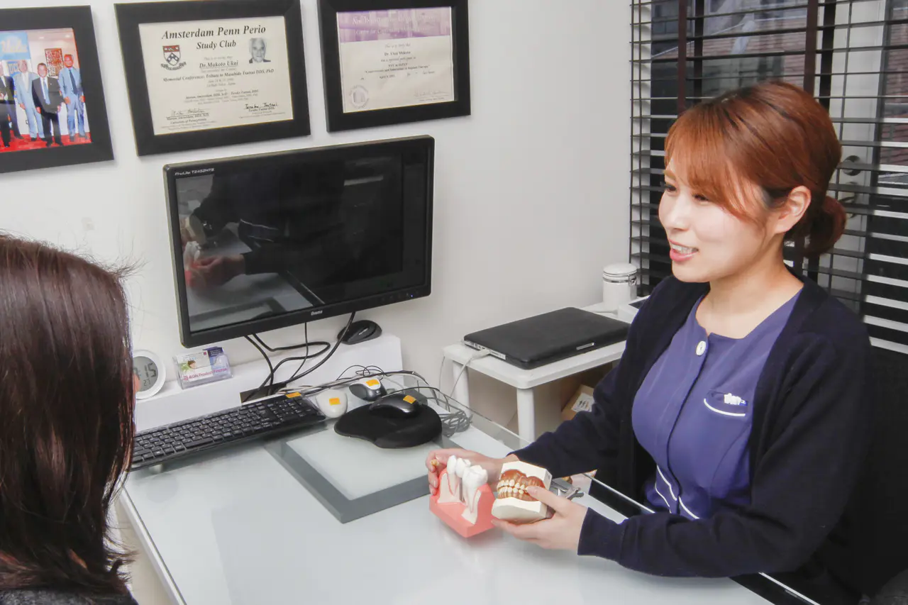 長期的に安定した口腔環境を保つための支援が提供されています