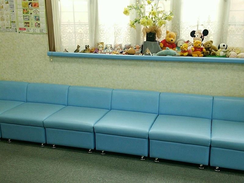 ①受付　②待合室　③診療室