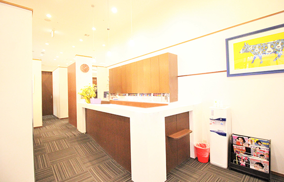 ①受付②待合室③カウンセリングルーム