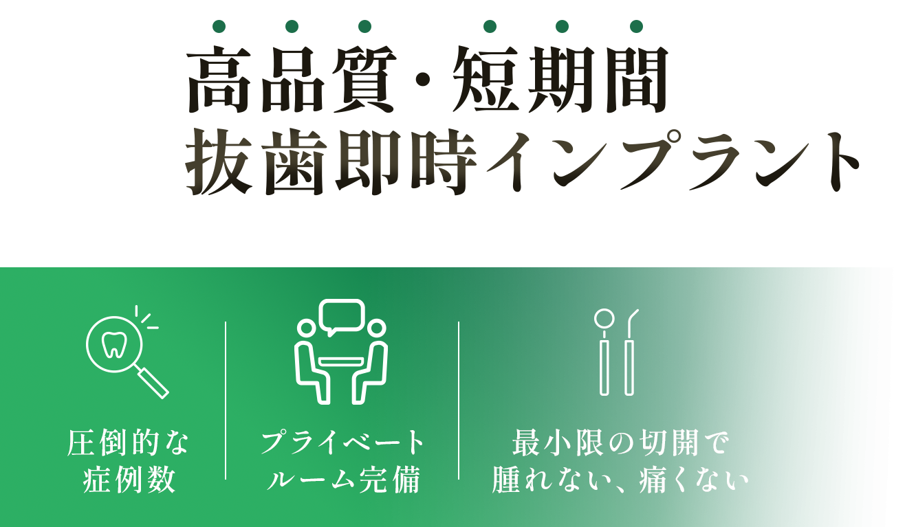精密な検査と診断をもとに、一人ひとりの口腔状態に適したインプラント治療を実施しています。