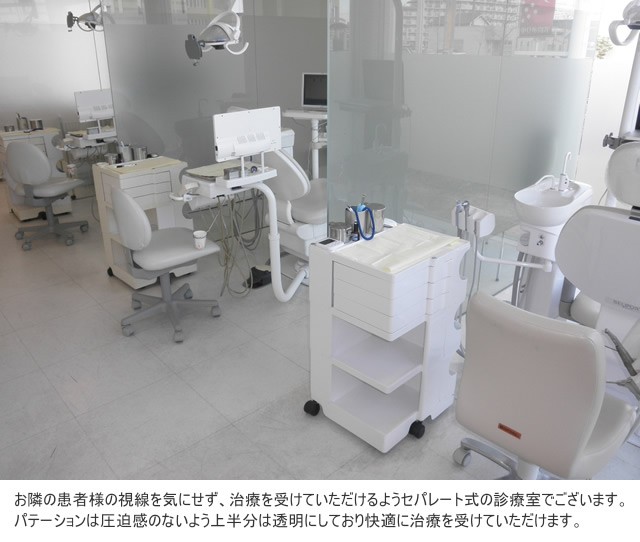 ①外観②受付③診療室