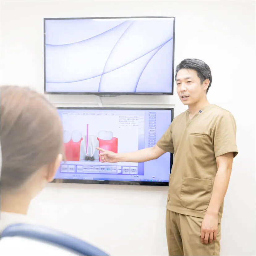 院長の石川と歯科衛生士