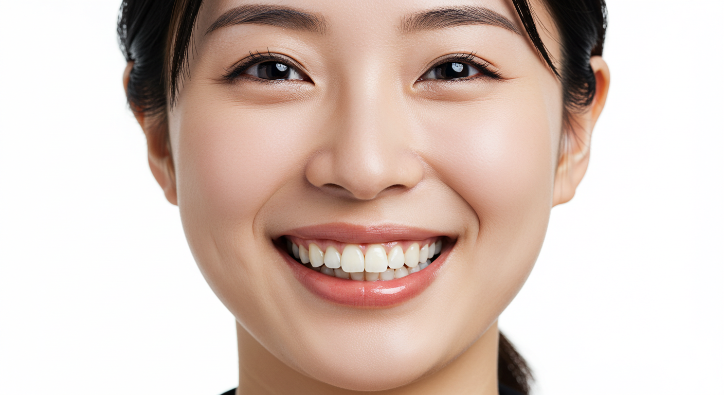 透明感ある仕上がりで笑顔をサポート