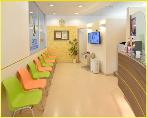 ①受付②待合い③診療室