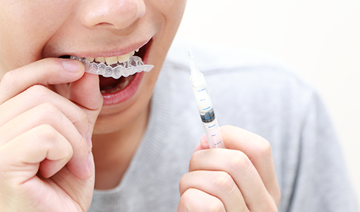 マウスピースを使います