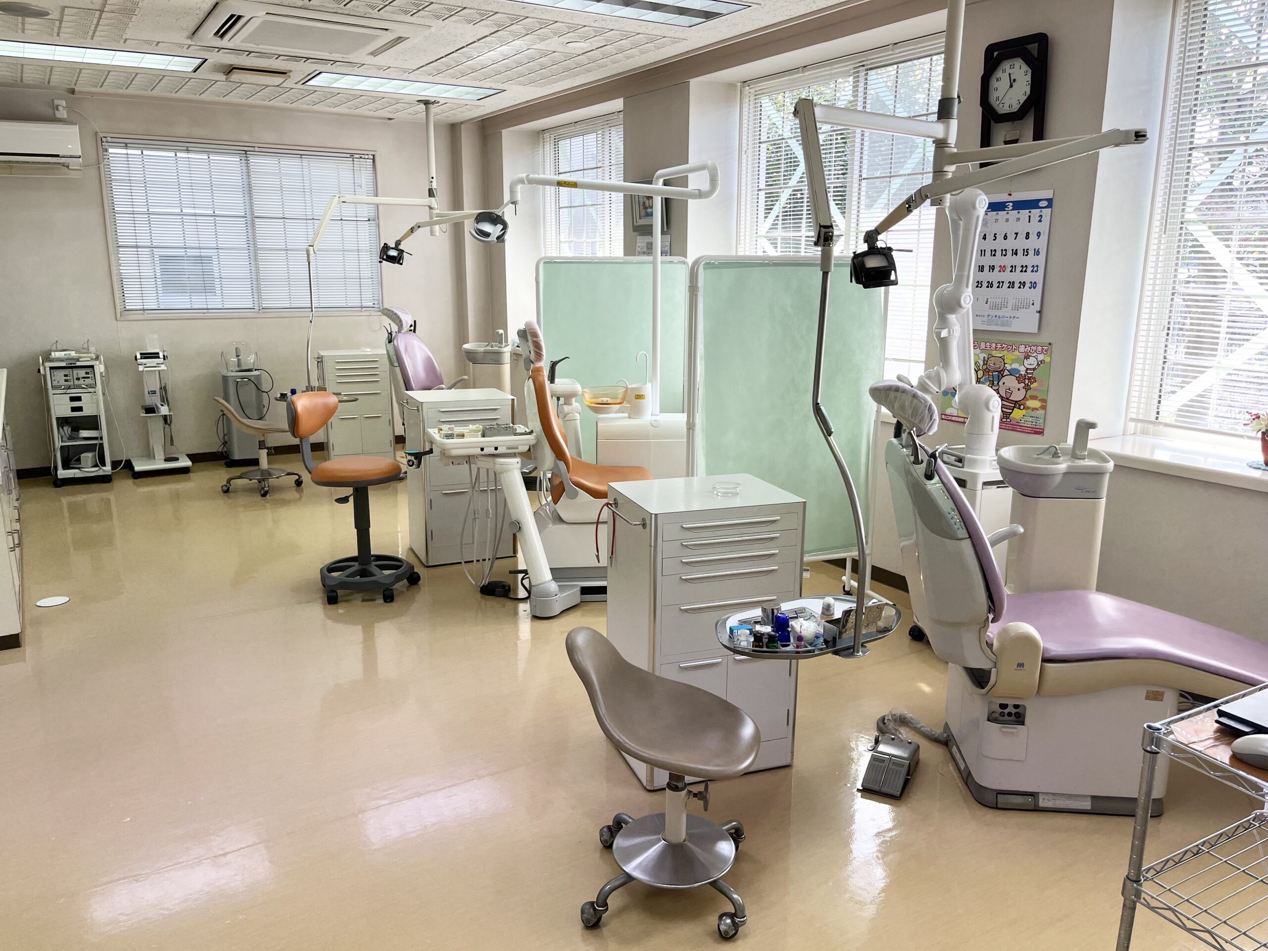 ①診療室②丁寧な説明③定期検診をおすすめします