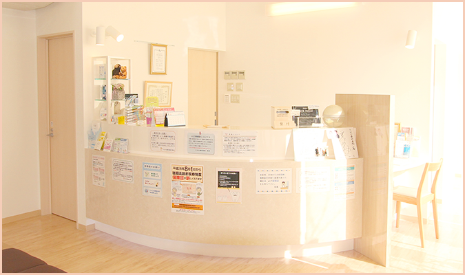 ①外観②受付③診療室