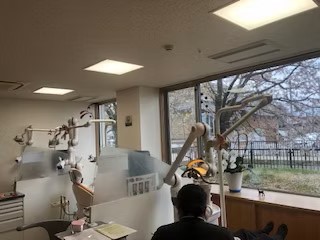 桜が見える診療室