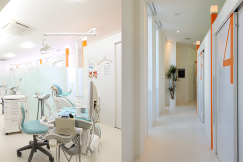 個室診療室と相談室を備えた清潔感あふれる院内