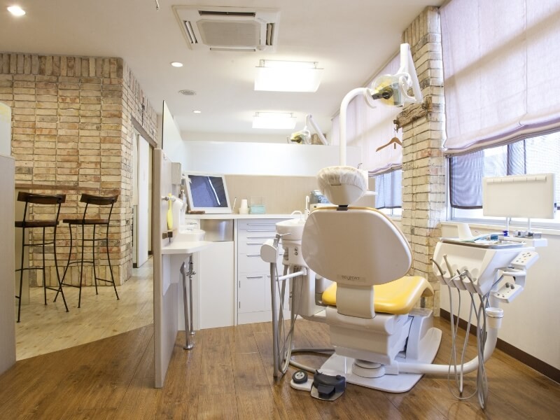 個別に区切られた診療ユニットです