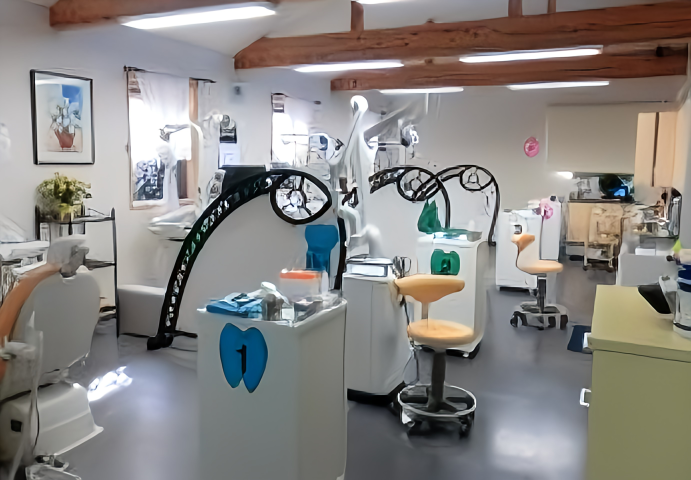 ①そよかぜ歯科医院②待合室③診察室