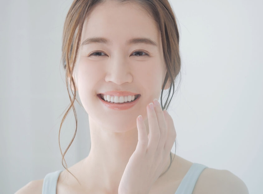 白い歯で自信が持てます