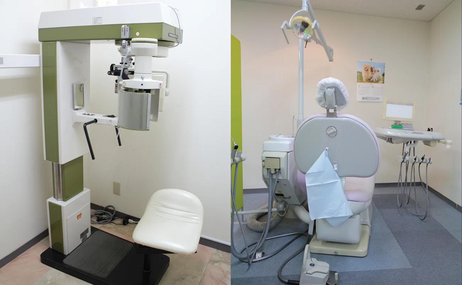 ①待合室②受付③診療