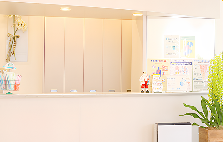 ①診療室②受付③待合室