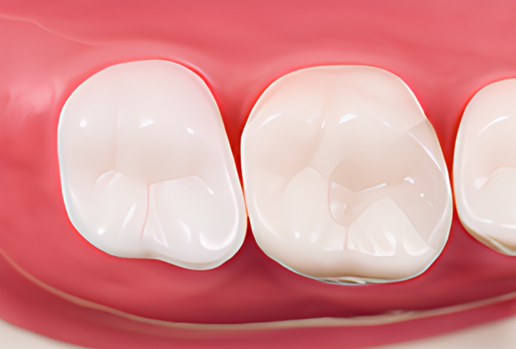ハイブリッドインレーとホワイトニングで理想的な白い歯を実現