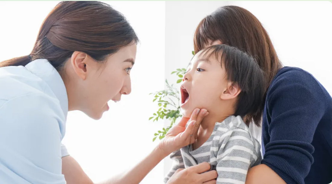 小児治療の様子