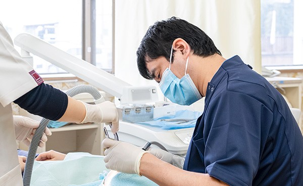 できるだけ負担の少ない治療を心がけています