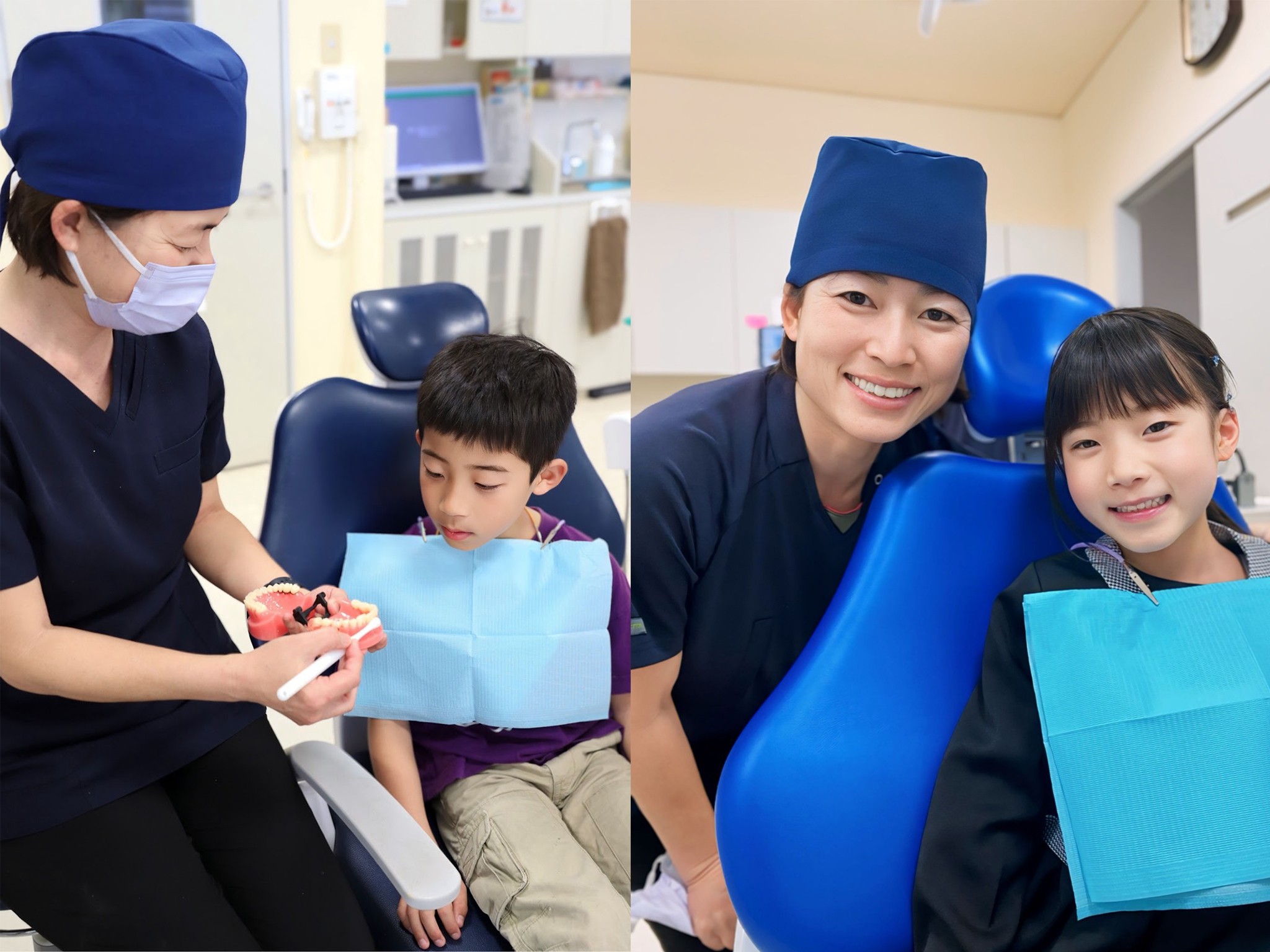 お子様が安心して治療を受けられるようさまざまな工夫を行っています