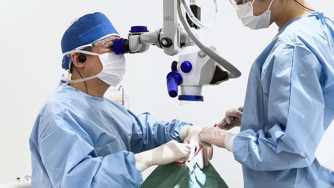 極力メスを使わないNTインプラント