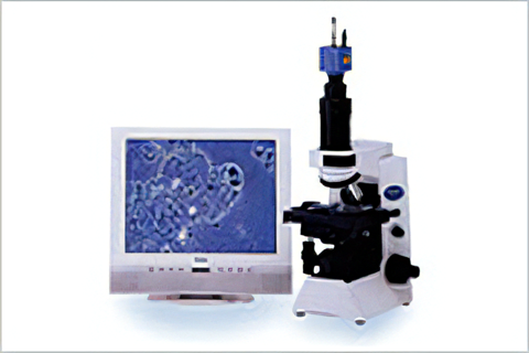 位相差顕微鏡を使い、口腔内の状態を目で確認できる安心