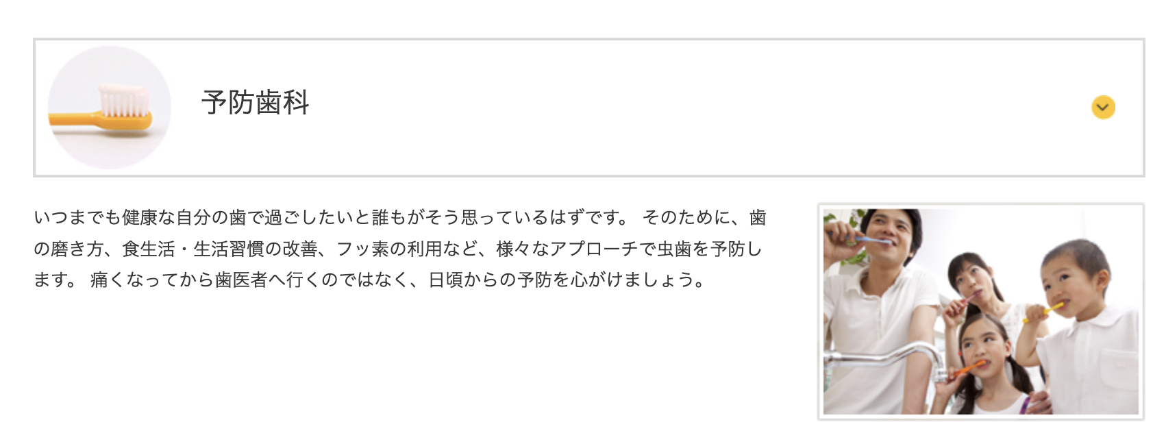 日常生活の中で歯の健康を保つお手伝いをしています