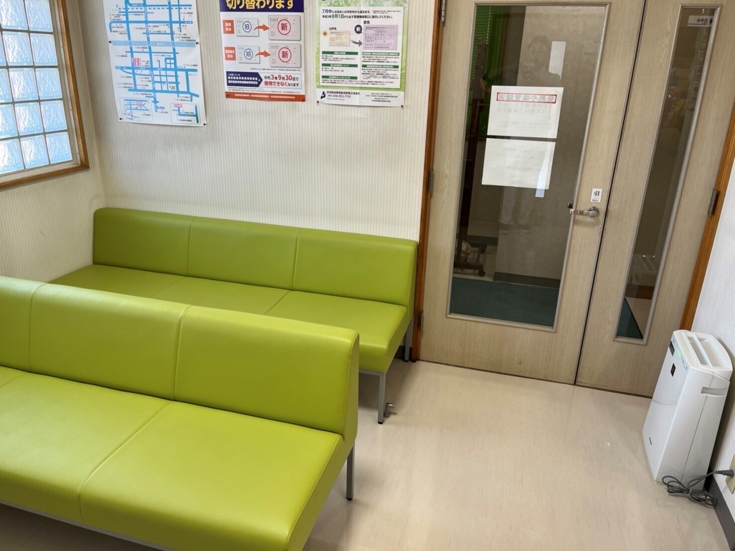 院内は感染対策が行われています