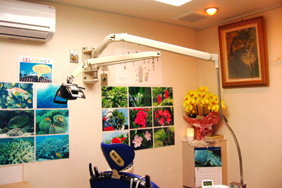 ①診療室②受付③レントゲン室