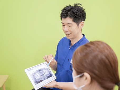 コンセプトは、「いつまでもご自分の歯でおいしくご飯を食べていただき、幸せな人生を送っていただく」ことです