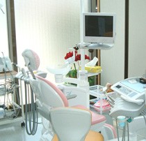 ①外観②待合室③診療室