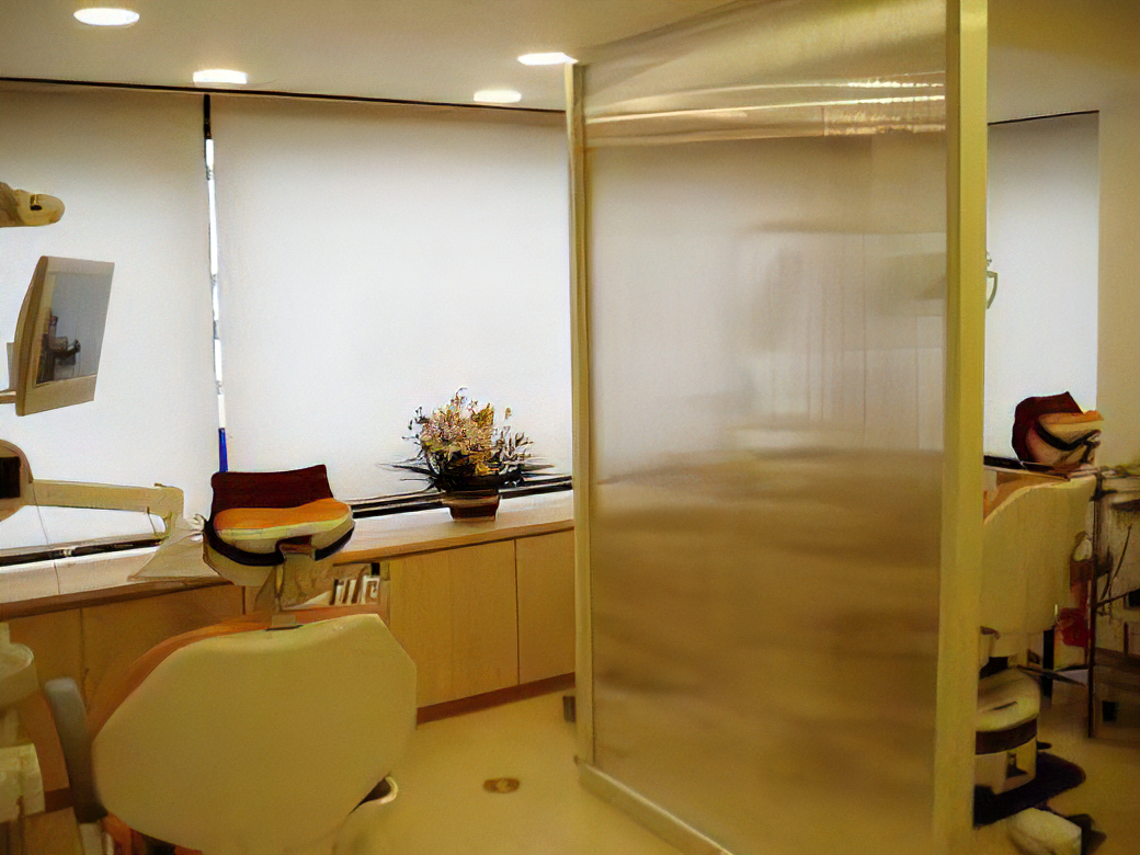 ①受付②待合スペース③診療室