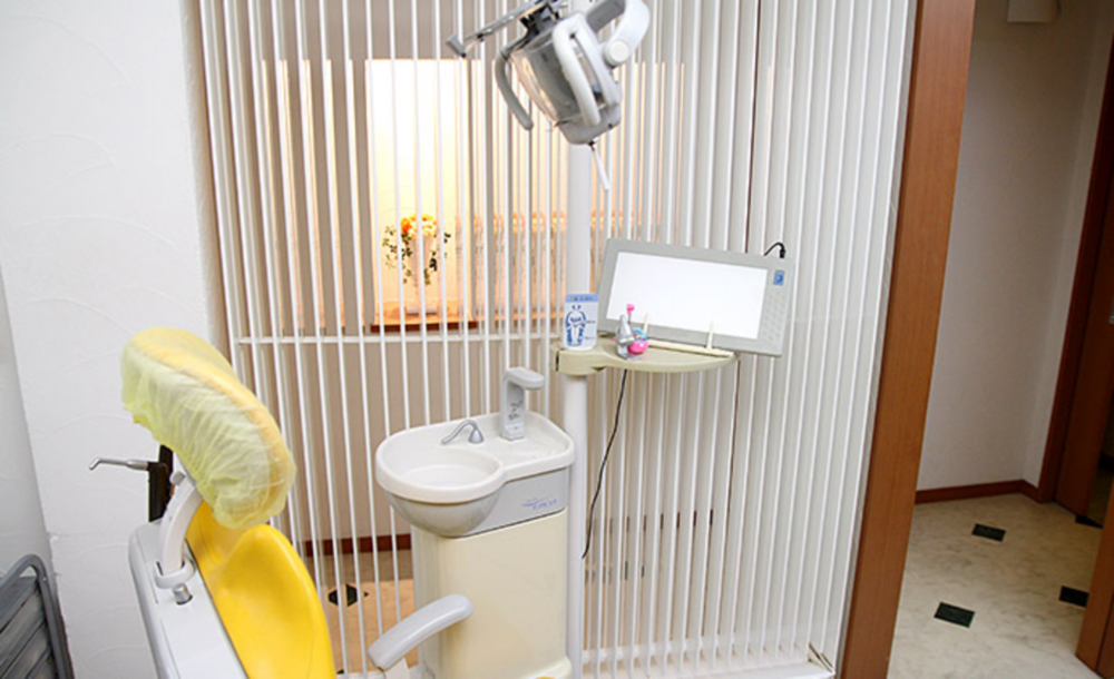 ①診療チェア②待合室③診療チェア