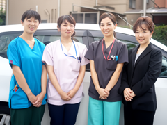 チームで連携を取り、患者様の健康を支えます