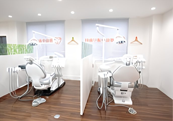 ①外観②受付③治療室