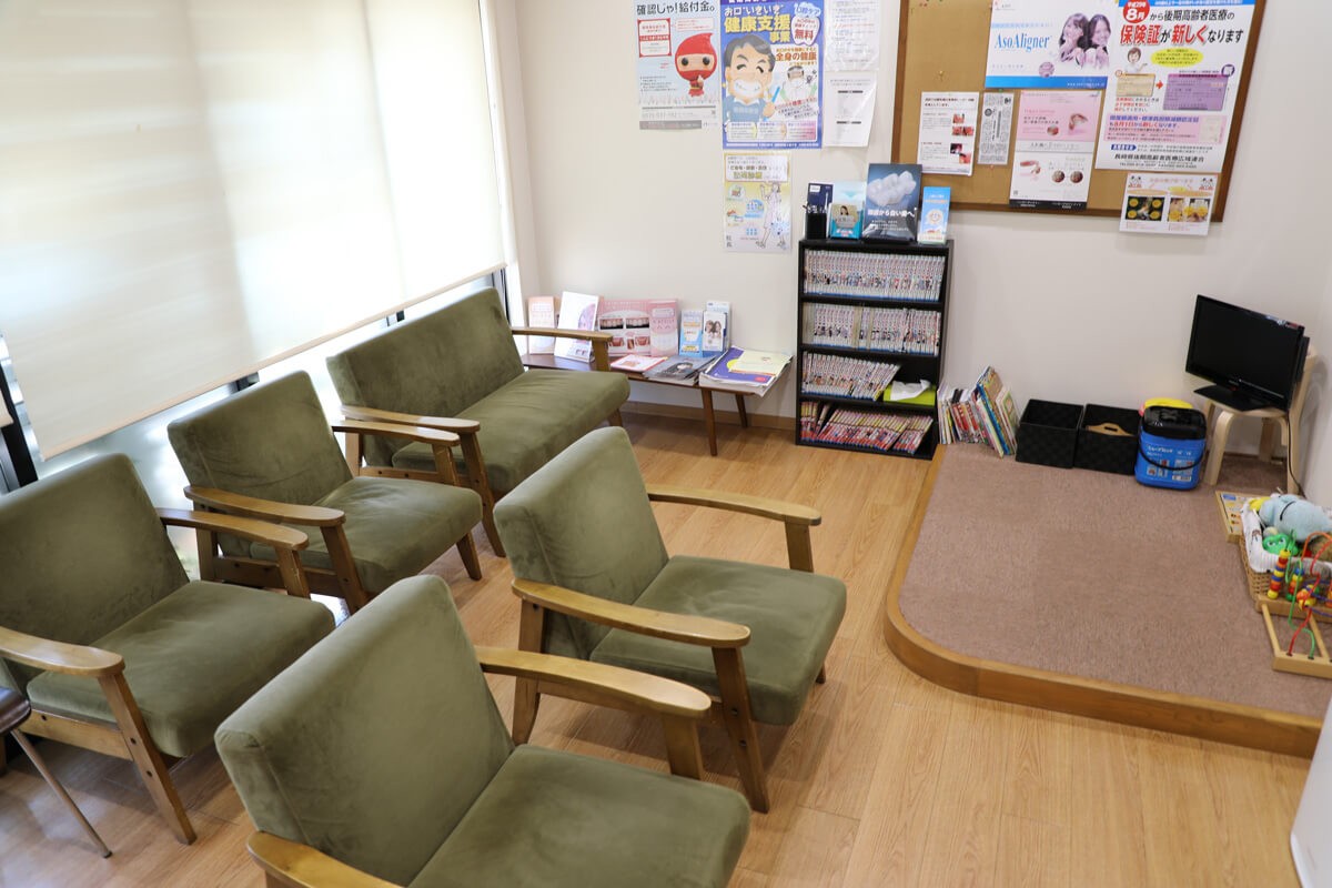 ①外観②受付③待合室