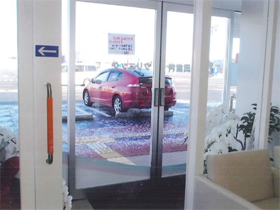 ①入口②受付③診療室