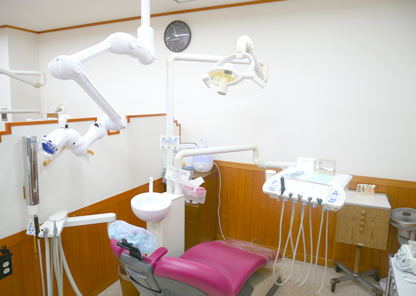 ①受付②待合スペース③診療スペース