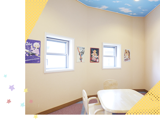 ①外観②キッズスペース③診療チェア