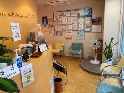 ①歯とお口まわりを総合的に診療しています②外観③受付