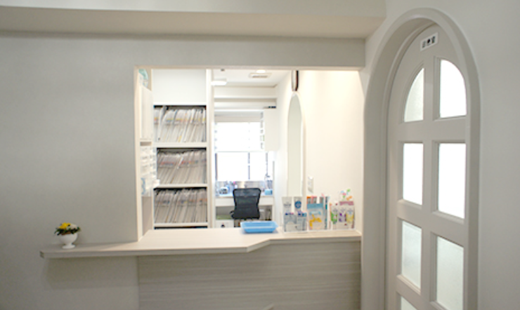 ①外観②受付③待合スペース