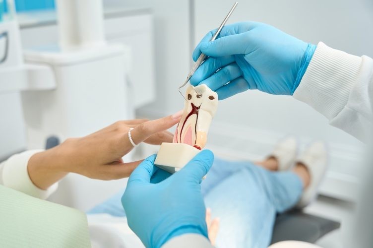 一般歯科では、むし歯治療を中心に、根管治療、親知らずの抜歯、小児歯科、知覚過敏、入れ歯やブリッジ治療まで幅広く対応しています